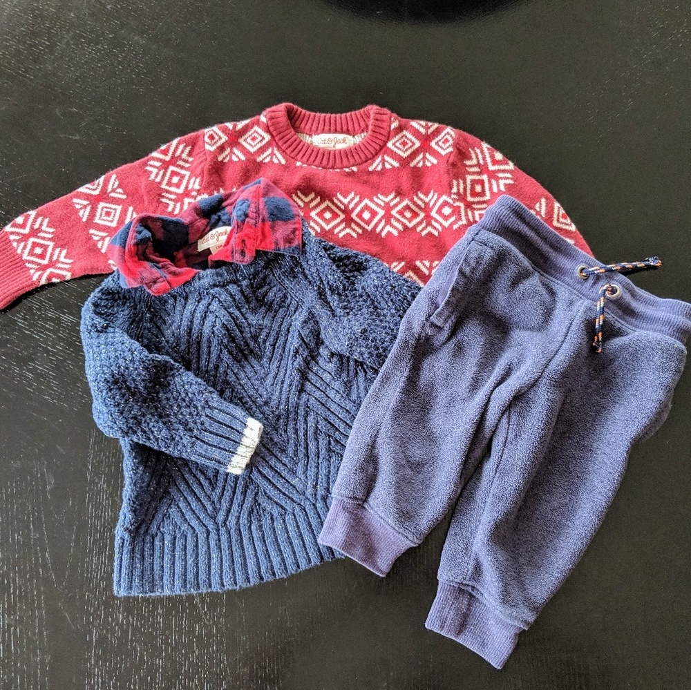 Sold Cat and Jack winter bundle 12 months old